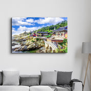 Haedong Yonggungsa Temple and Haeundae Sea in Busan, Buddhist temple in Busan, South Korea | Glass Wall Art - Artdesigna