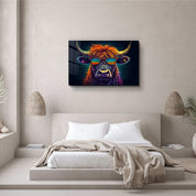 Cool Bull | Designers Collection Glass Wall Art - Artdesigna