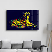 Colormix Tiger 2 | Glass Wall Art - Artdesigna