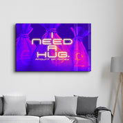 I need a Hug | Glass Wall Art - Artdesigna