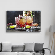 A Winter Cocktail | Glass Wall Art - Artdesigna