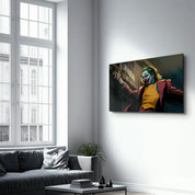 Abstract Joker | Glass Wall Art - Artdesigna