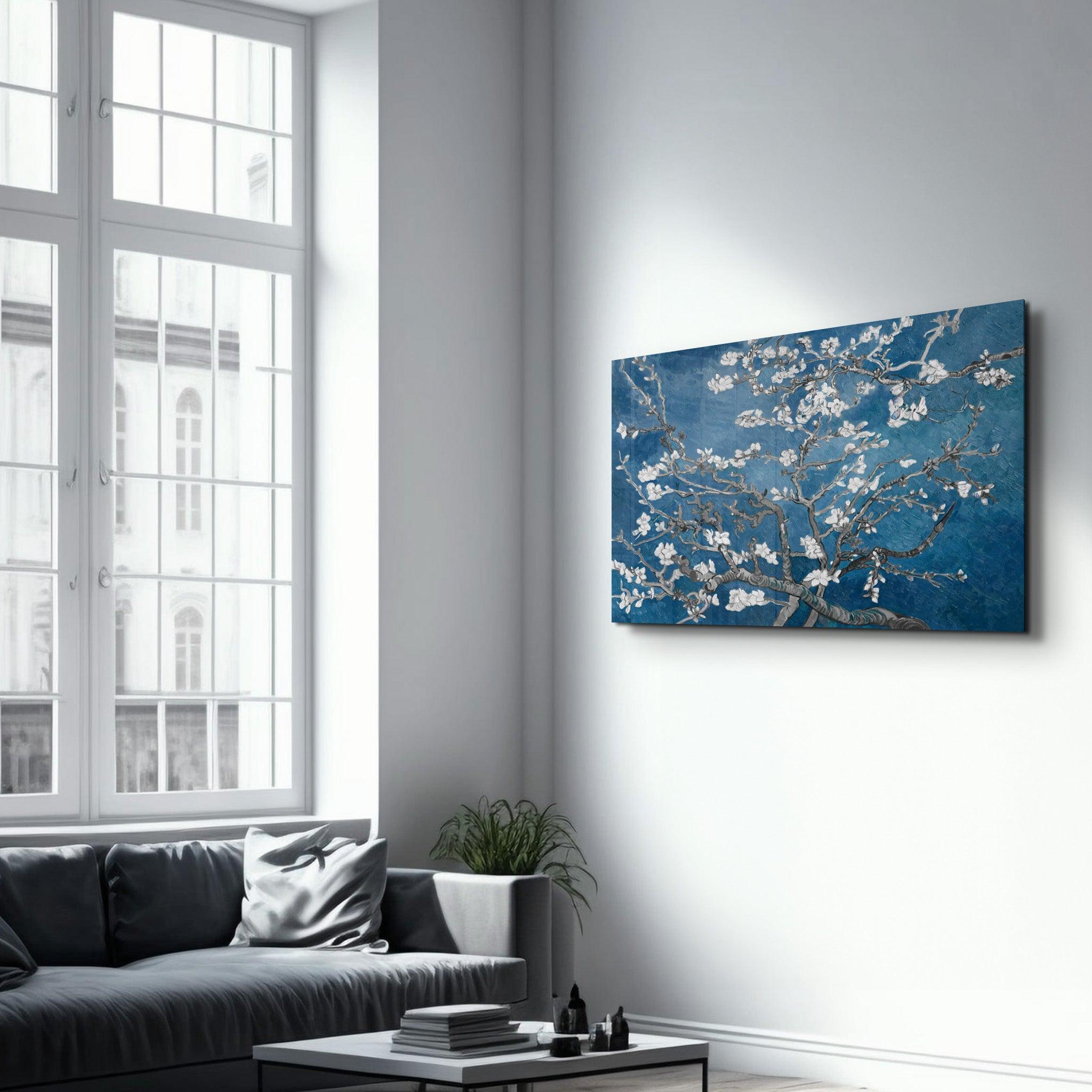 Abstract Flowers V3 | Glass Wall Art - Artdesigna