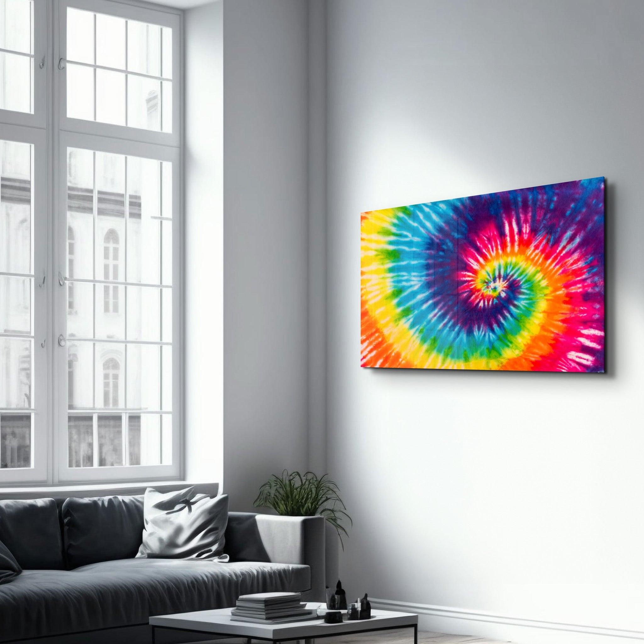 Abstract Colorful Pattern | Glass Wall Art - Artdesigna