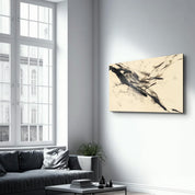 Abstract Brush Strokes | Glass Wall Art - Artdesigna