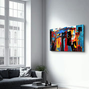 African Abstract | Glass Wall Art - Artdesigna