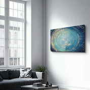 Regime Of Blue | Glass Wall Art - Artdesigna