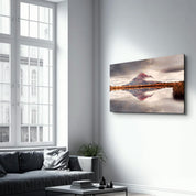 The Extinct Volcano | Glass Wall Art - Artdesigna