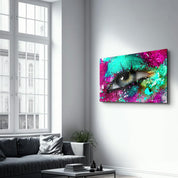 Eye In Colors V1 | Glass Wall Art - Artdesigna