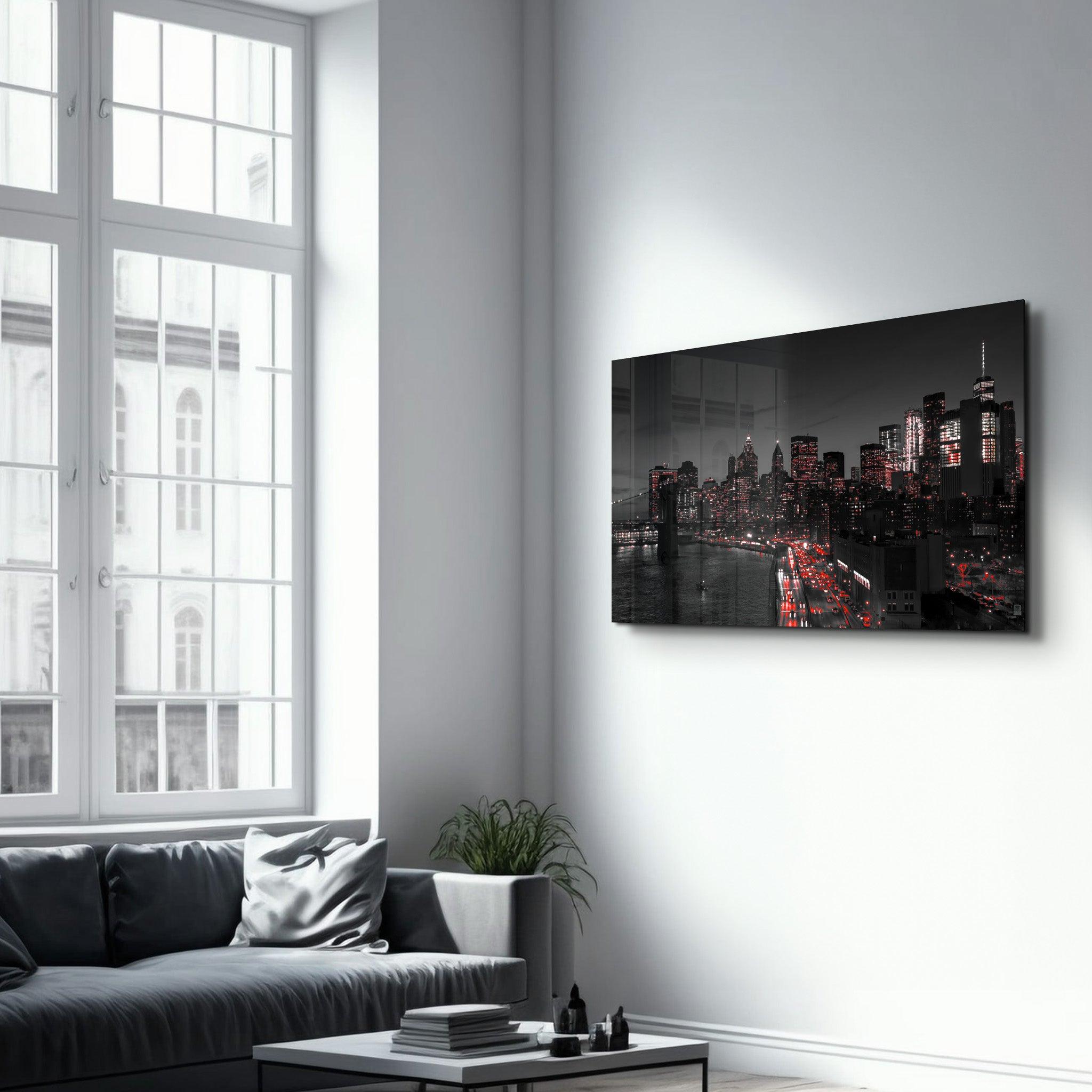 Gotham City | Glass Wall Art - Artdesigna