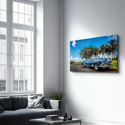 Classic Car | Glass Wall Art - Artdesigna