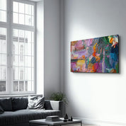 Oil Paint Abstract | Glass Wall Art - Artdesigna