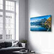 The Edge of the Blue | Glass Wall Art - Artdesigna