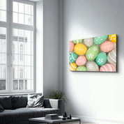 Eggs | Glass Wall Art - Artdesigna