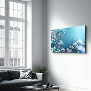 Spring Flowers | Glass Wall Art - Artdesigna