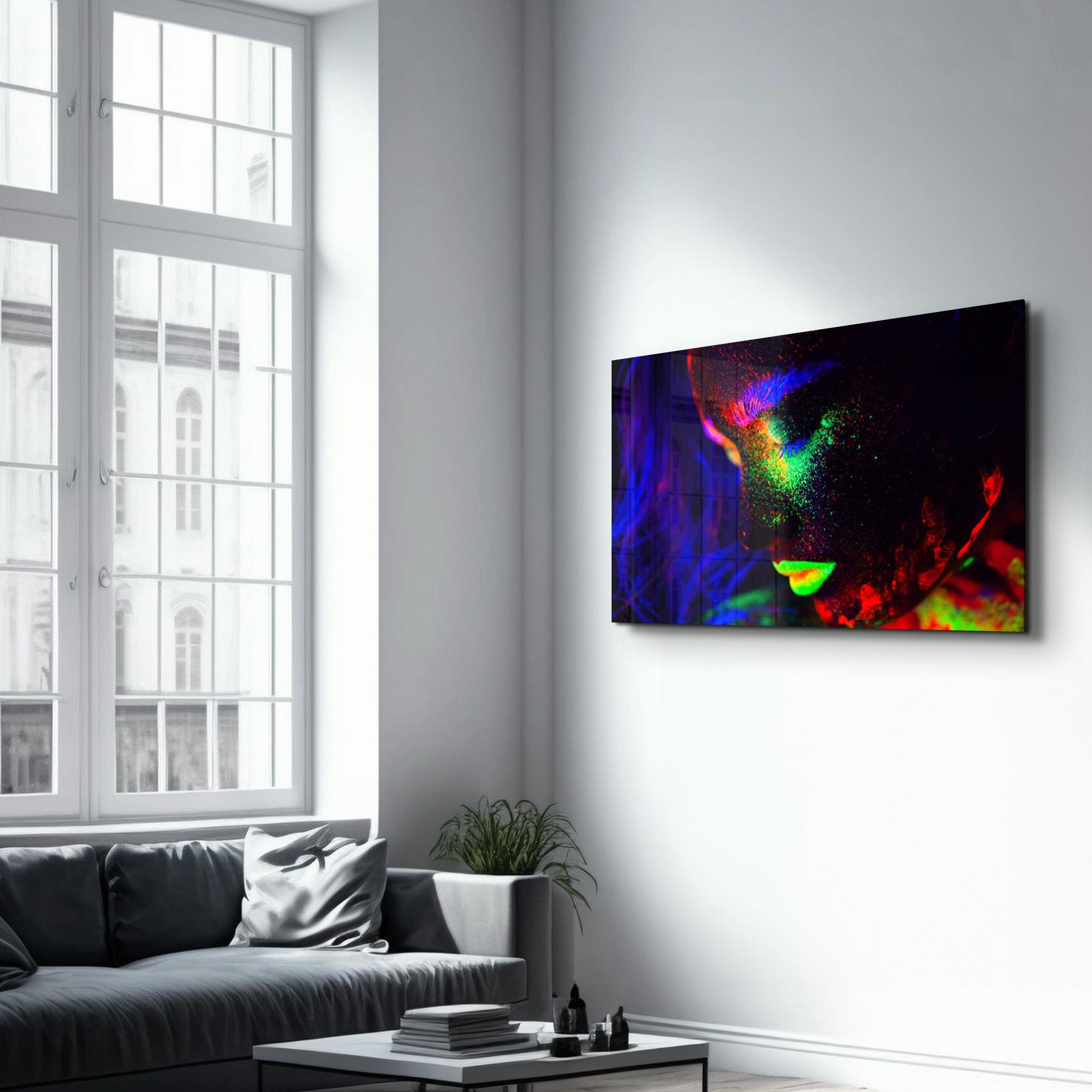 Glowing in the Dark | Glass Wall Art - Artdesigna