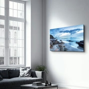 Sea Landscape | Glass Wall Art - Artdesigna