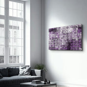 Code of Purple | Glass Wall Art - Artdesigna