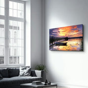 Sunset 2 | Glass Wall Art - Artdesigna