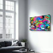 Color Mix | Glass Wall Art - Artdesigna