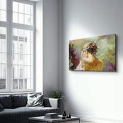 Oil Painting - Alone | Glass Wall Art - Artdesigna