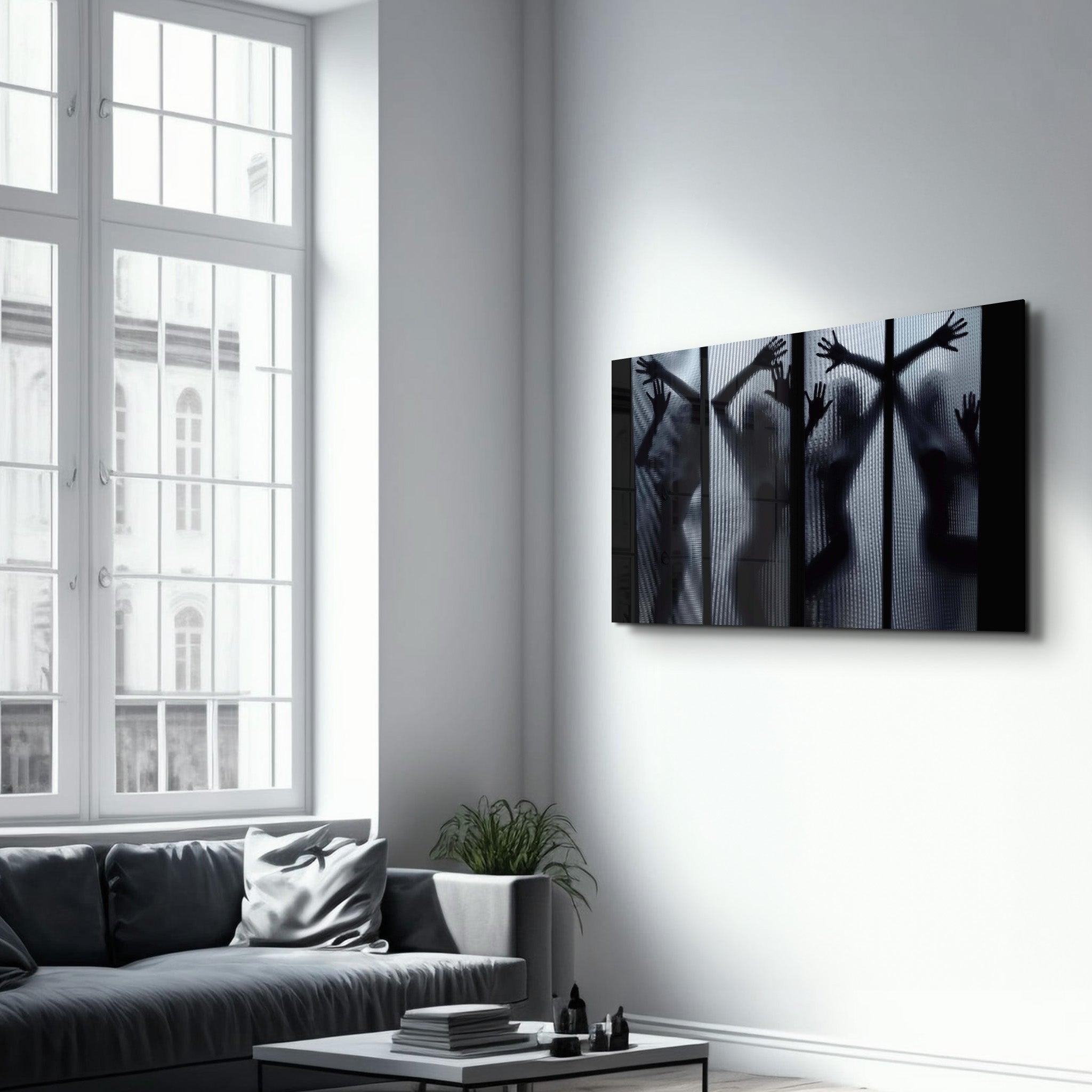 Naked | Glass Wall Art - Artdesigna