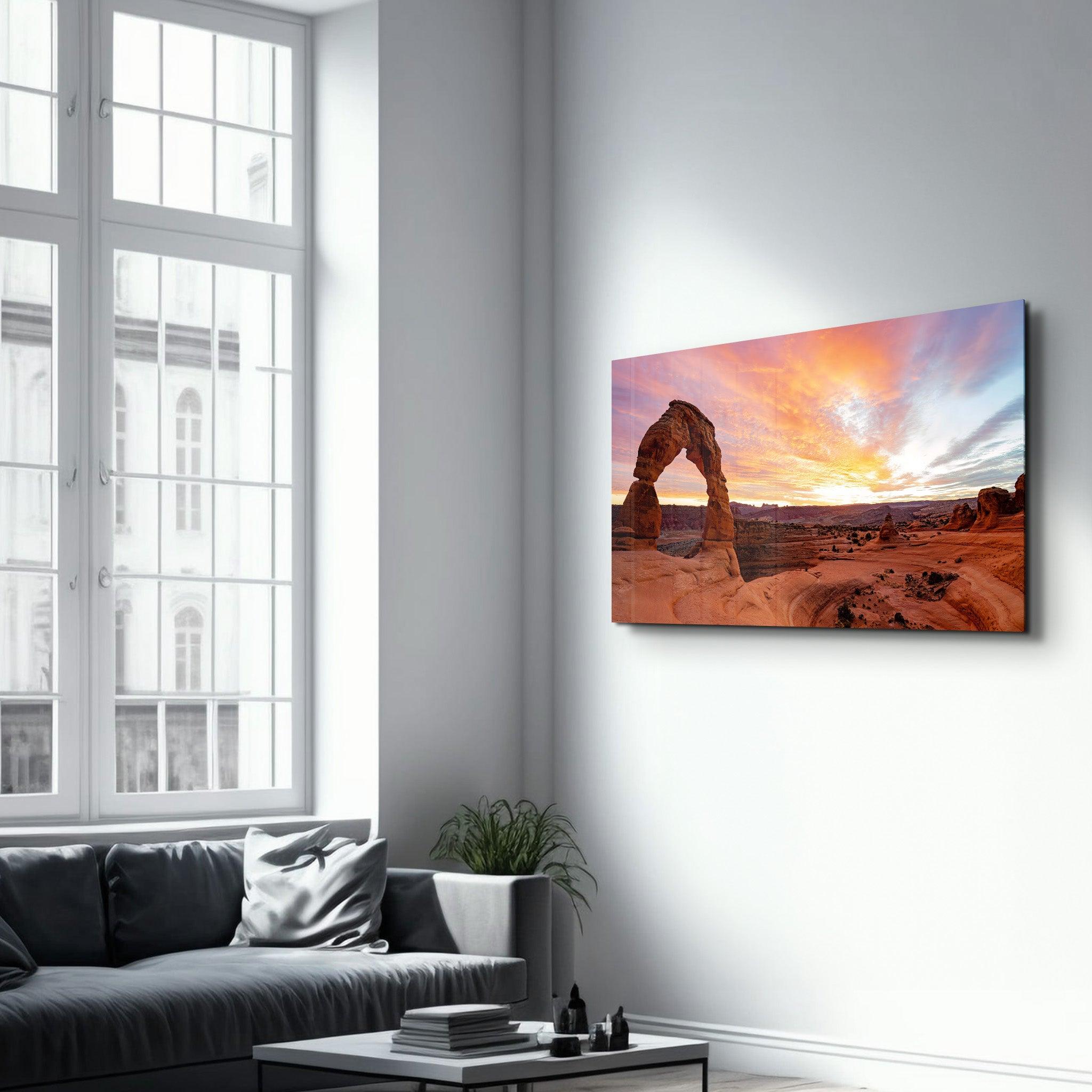 Delicate Arch | Designer's Collection Glass Wall Art - Artdesigna