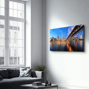 Vancouver - Canada Skyline | Glass Wall Art - Artdesigna