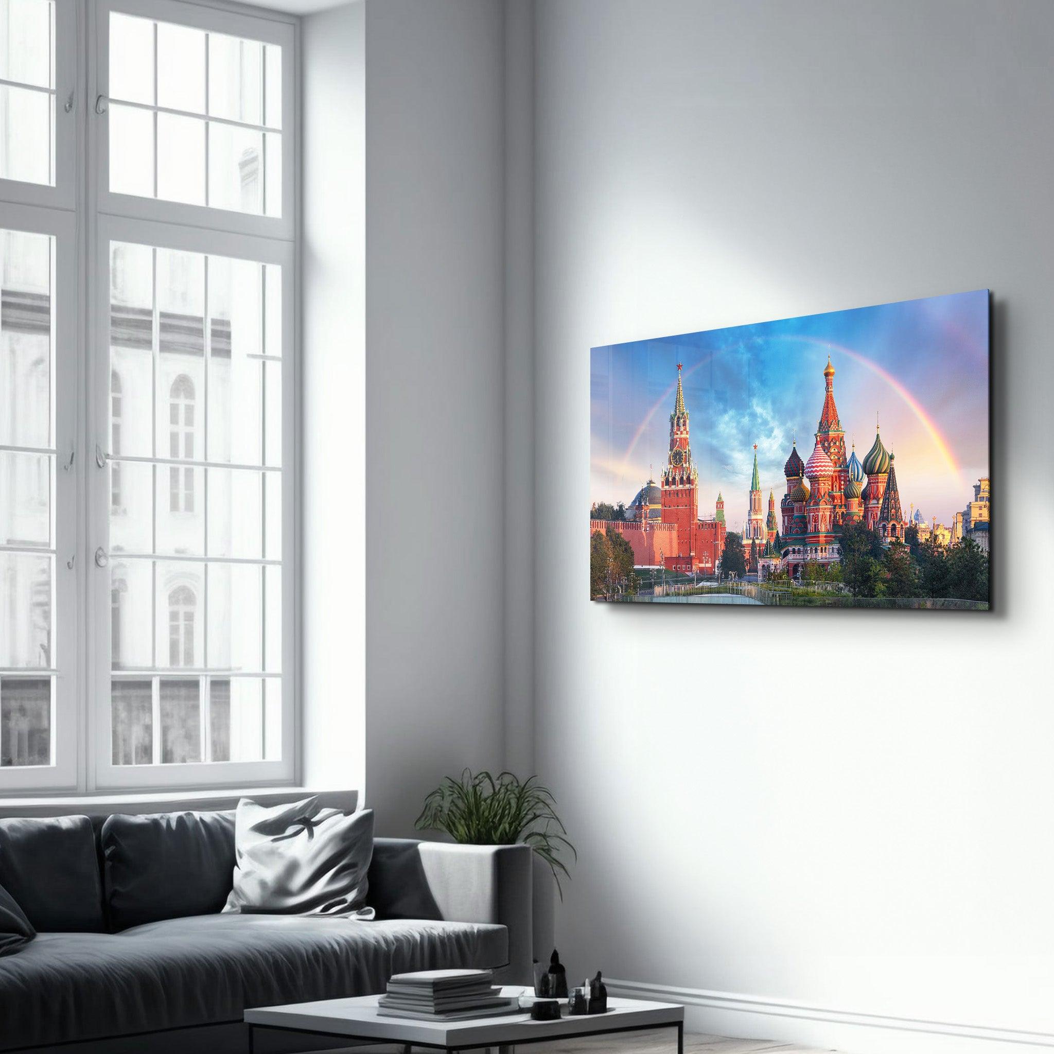 Moscow - Russia | Glass Wall Art - Artdesigna