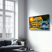 Rome Colosseum | Glass Wall Art - Artdesigna