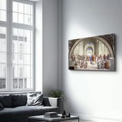 Raphael's The School of Athens (1511) | Glass Wall Art - Artdesigna