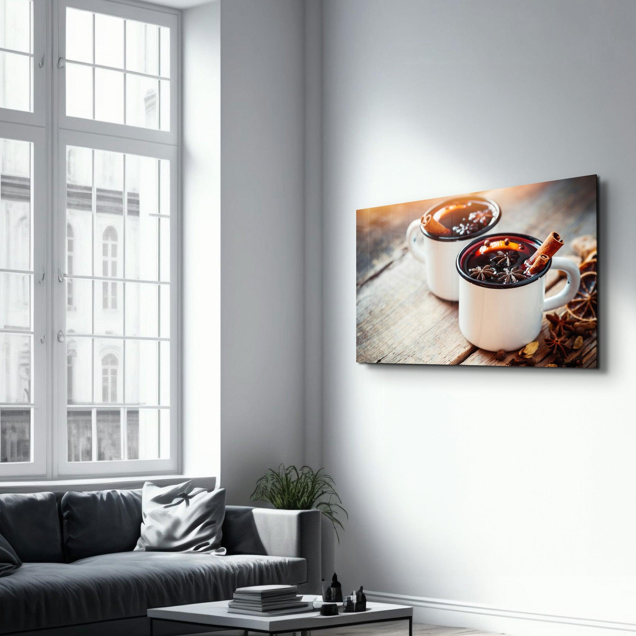 Mulled Wine | Glass Wall Art - Artdesigna