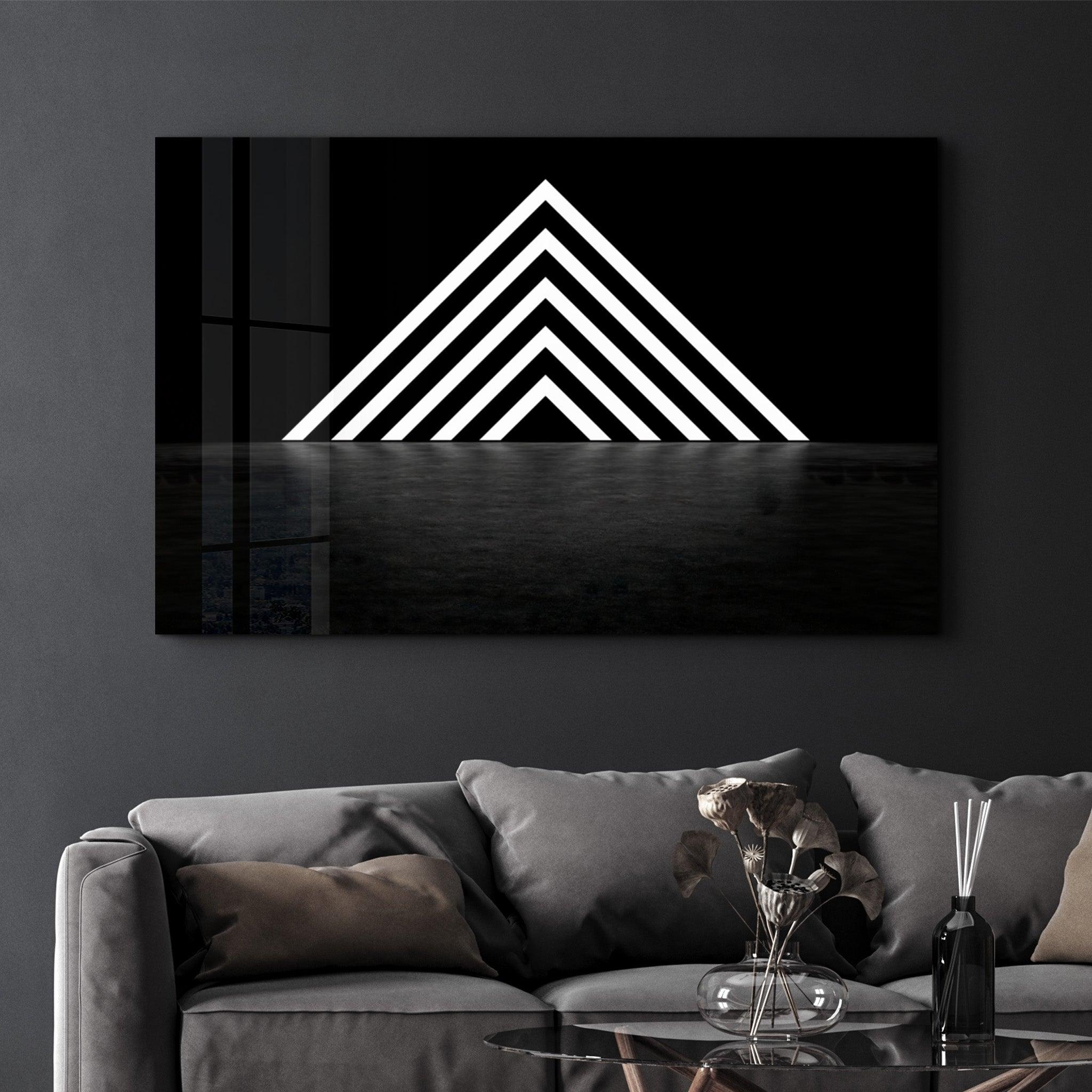 Mystic Triangle Gate | Glass Wall Art - Artdesigna