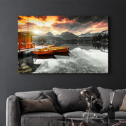 Calm Lake V2 | Glass Wall Art - Artdesigna