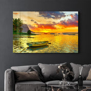 Mauritius | Glass Wall Art - Artdesigna