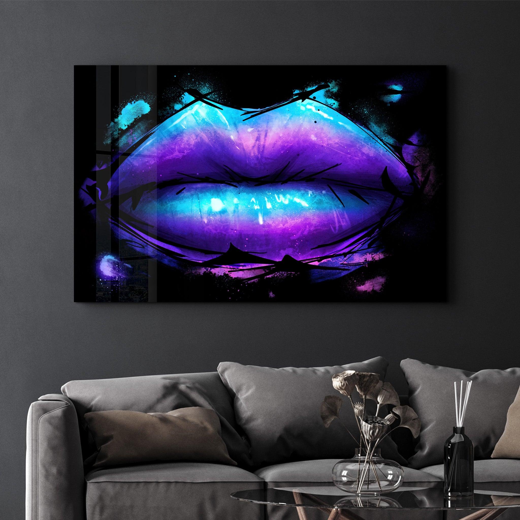 Trippy Vibes | Glass Wall Art - Artdesigna