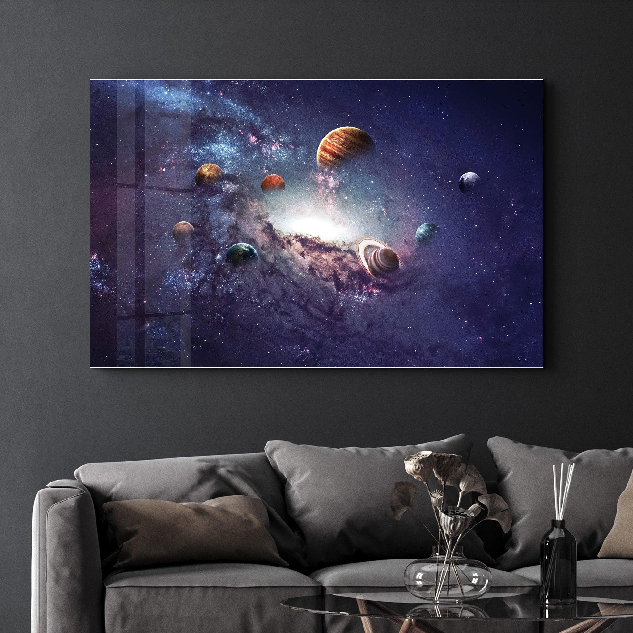 Galaxy | Glass Wall Art - Artdesigna