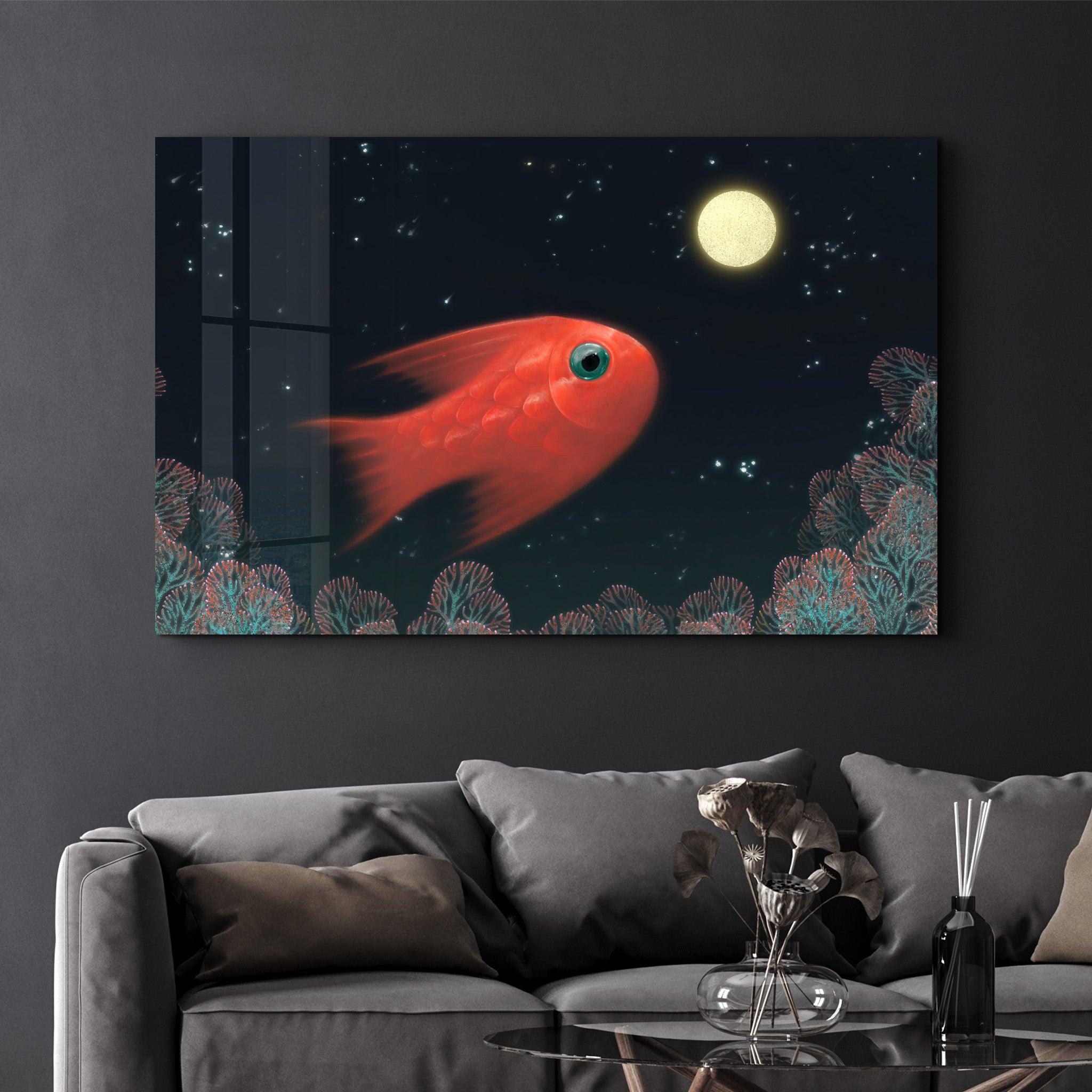 Aquarium Fish | Glass Wall Art - Artdesigna