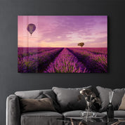 Purple Sky | Glass Wall Art - Artdesigna