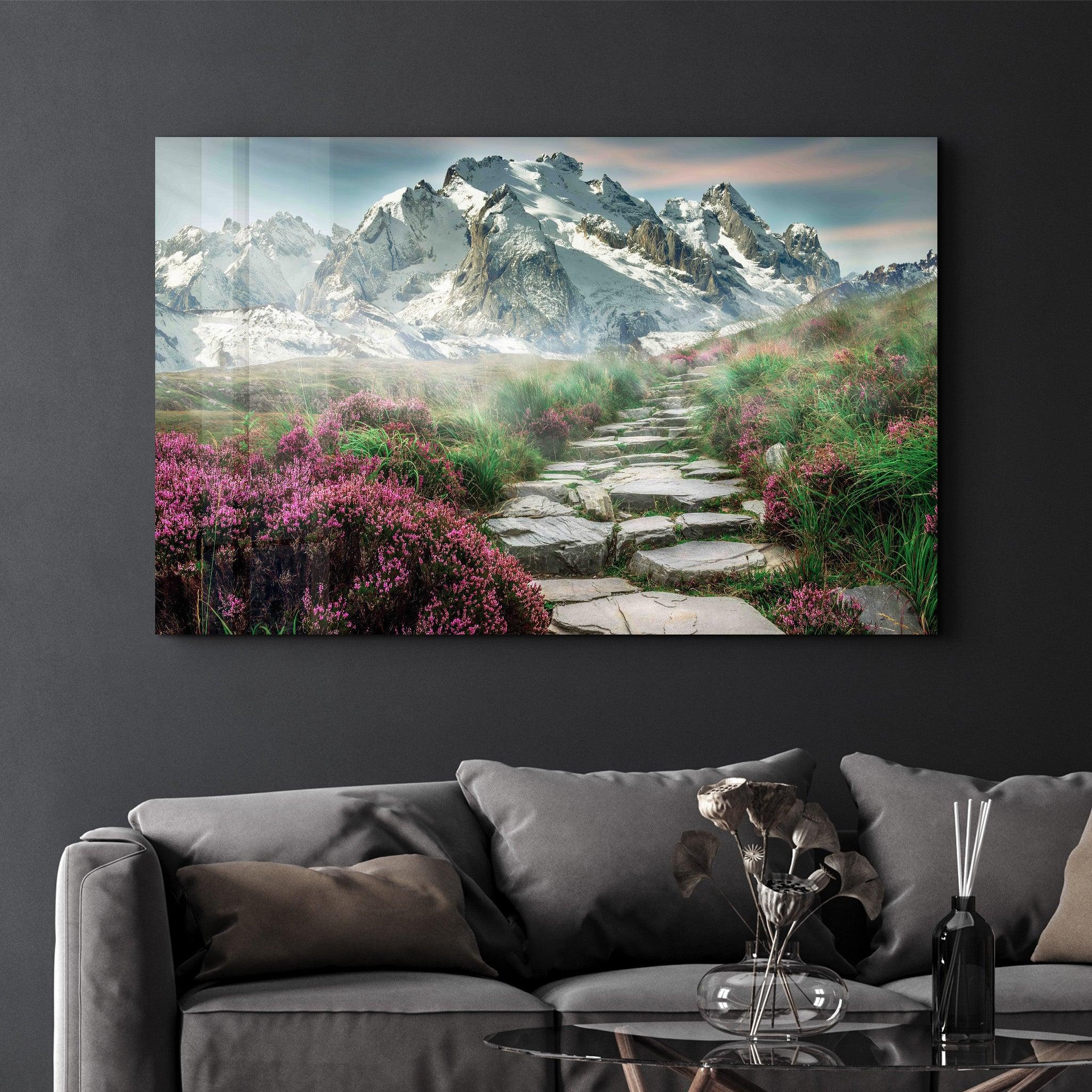 Pathway | Glass Wall Art - Artdesigna