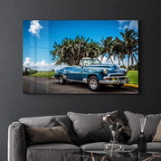 Classic Car | Glass Wall Art - Artdesigna