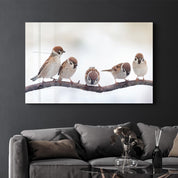 Birds | Glass Wall Art - Artdesigna