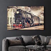 Train | Glass Wall Art - Artdesigna