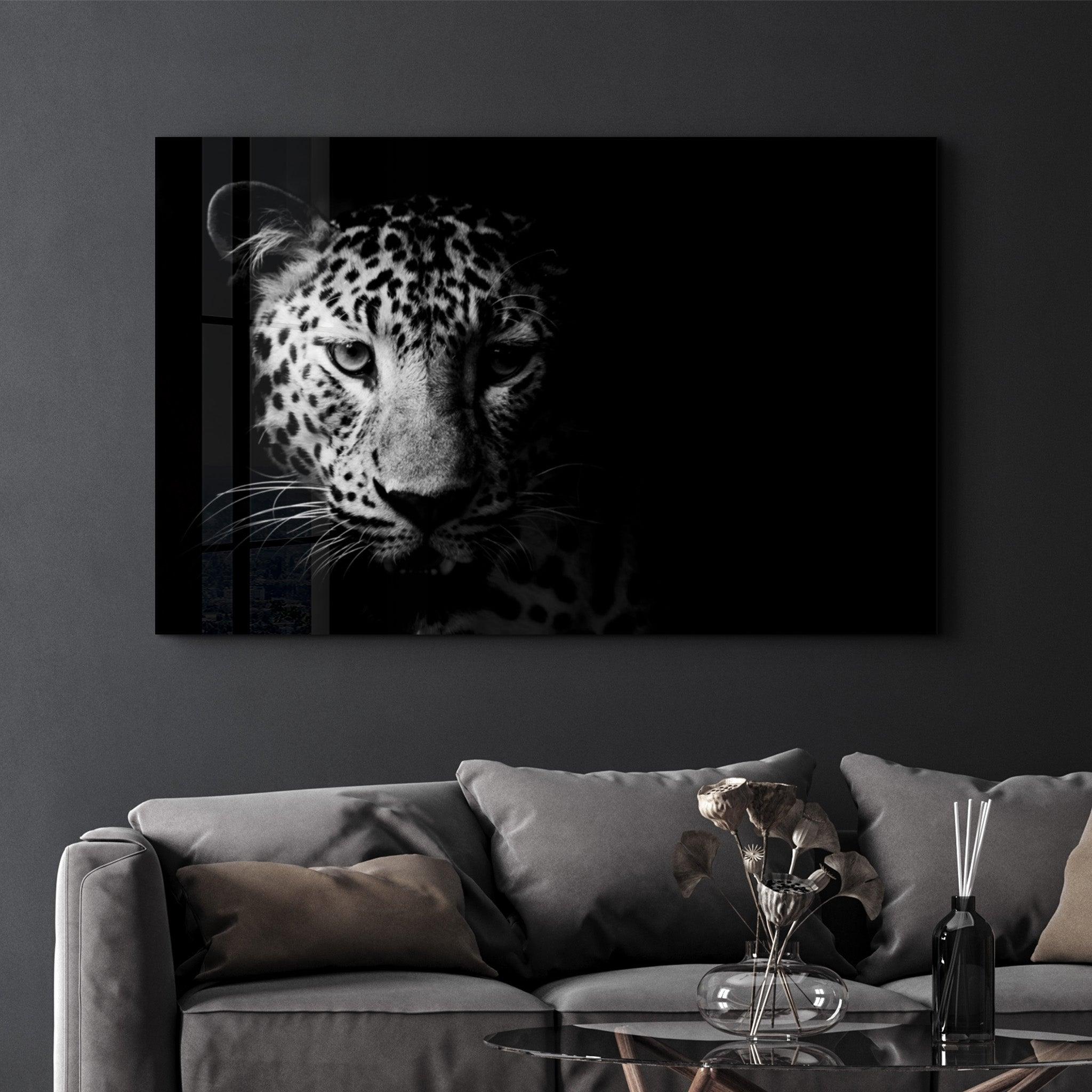 Mystic Eyes of the Jungle | Glass Wall Art - Artdesigna