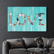 Love | Glass Wall Art - Artdesigna