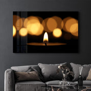 Candela | Glass Wall Art - Artdesigna