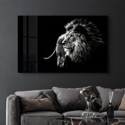 Lion | Glass Wall Art - Artdesigna