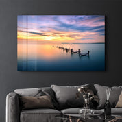 Sunset | Glass Wall Art - Artdesigna