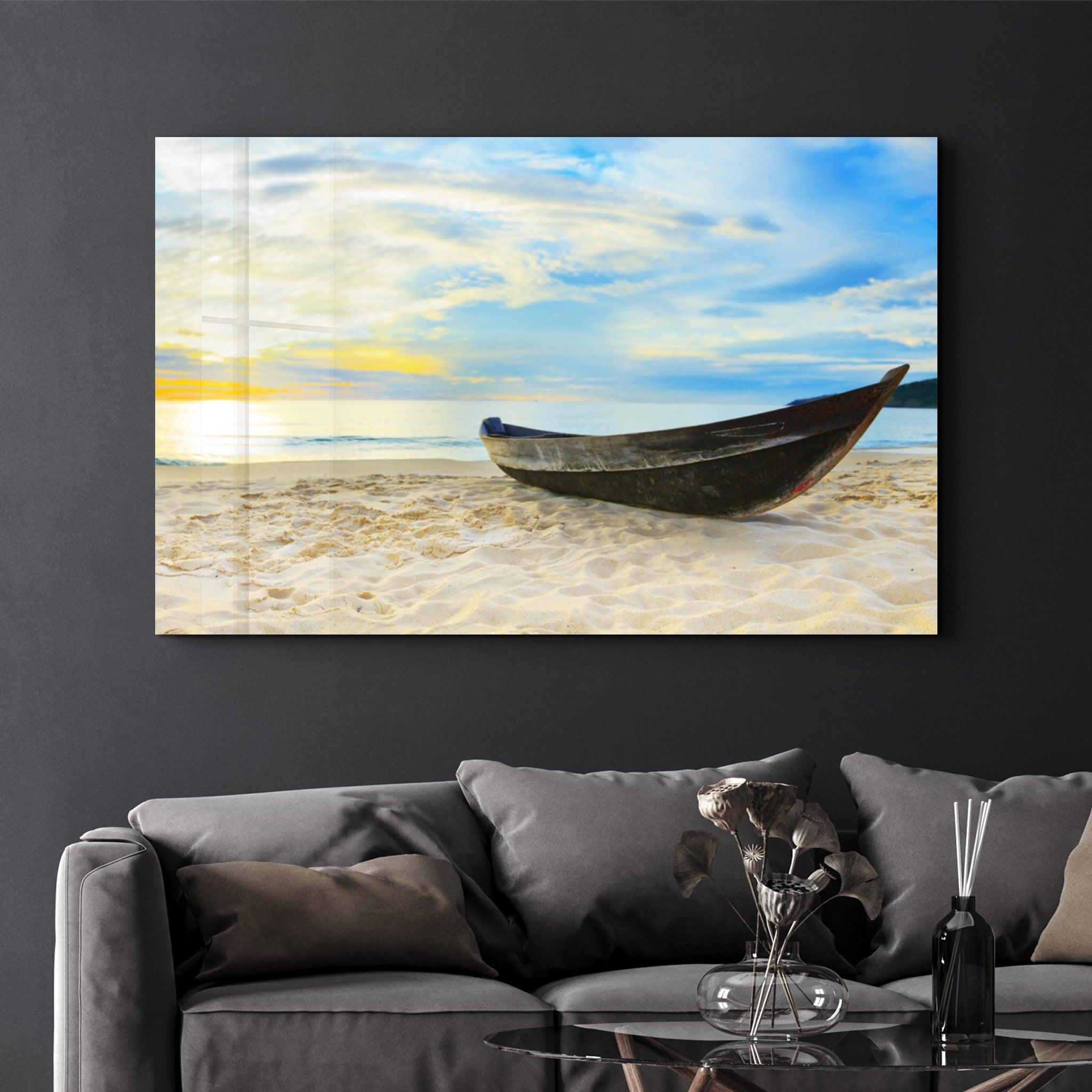 SeaSide | Glass Wall Art - Artdesigna