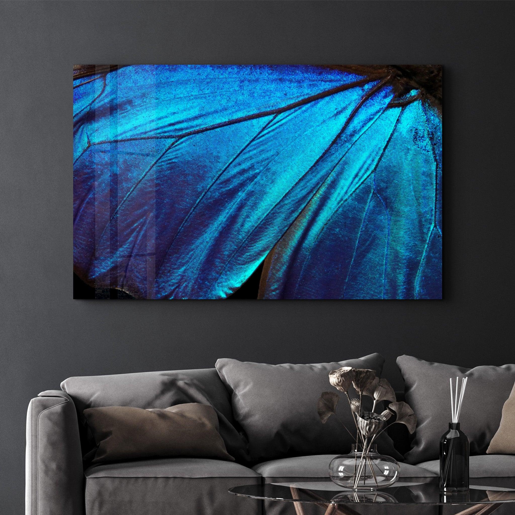 Butterfly Wing | Glass Wall Art - Artdesigna